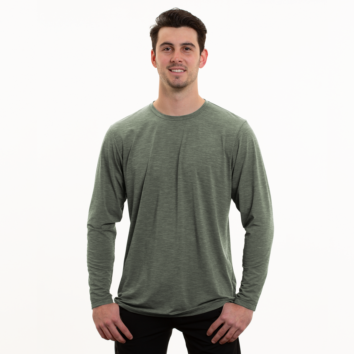 DARK OLIVE HEATHERED