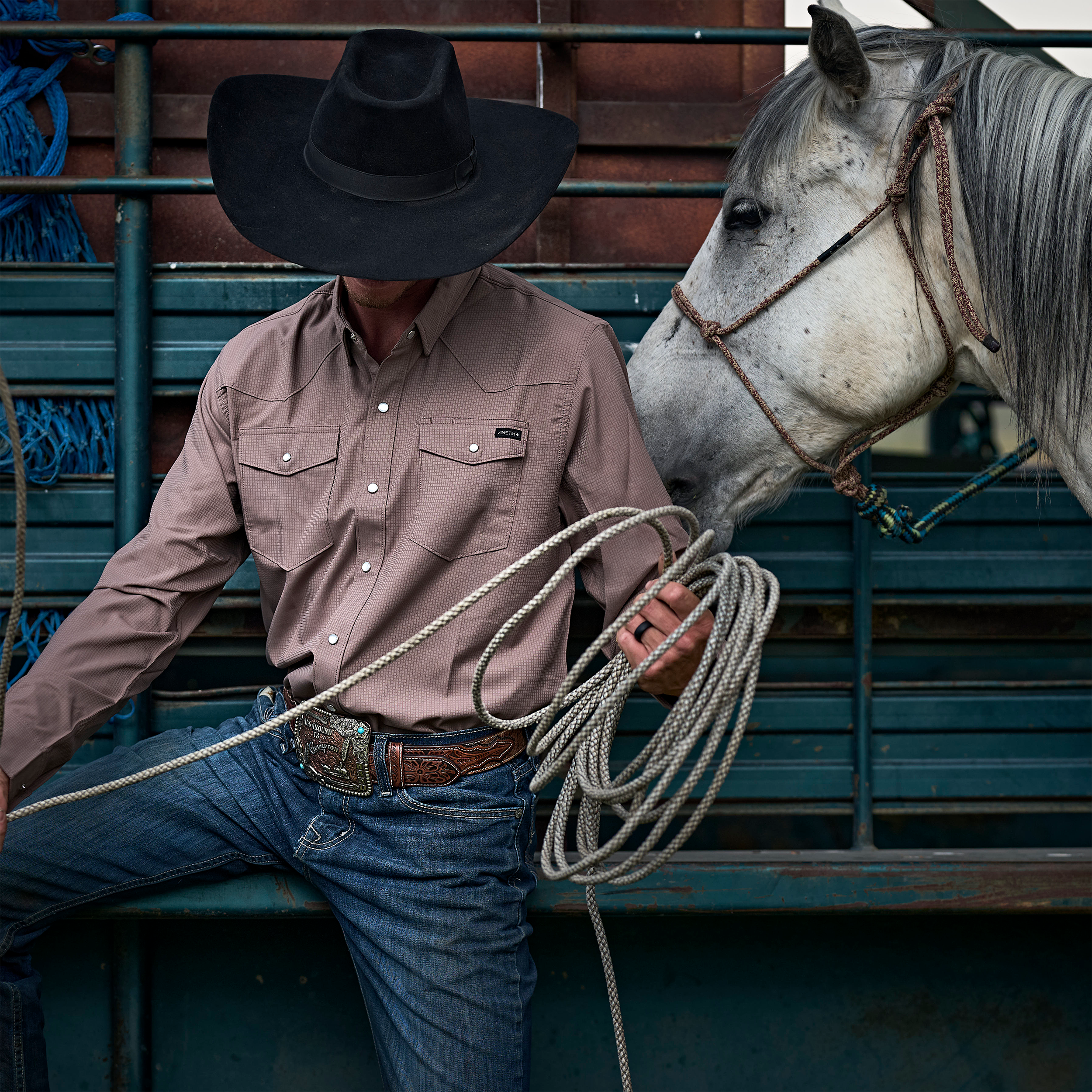 MENS - VAQUERO BUTTON UP L/S