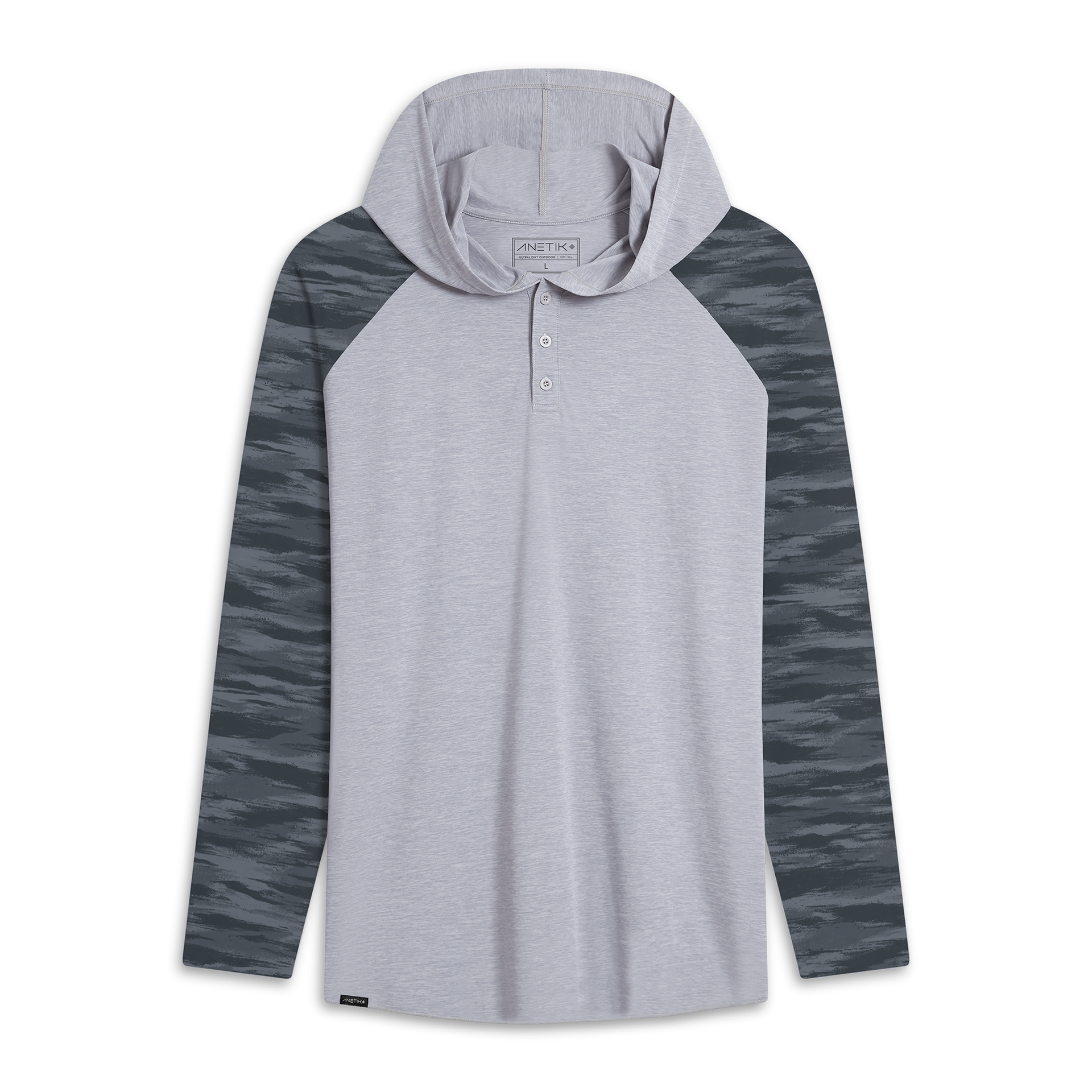 ANETIK | Men's Fuse Henley Sun Hoody | UPF30+