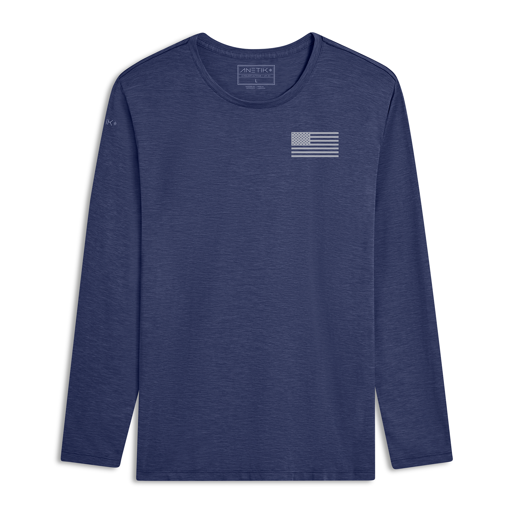 NAVY HEATHERED