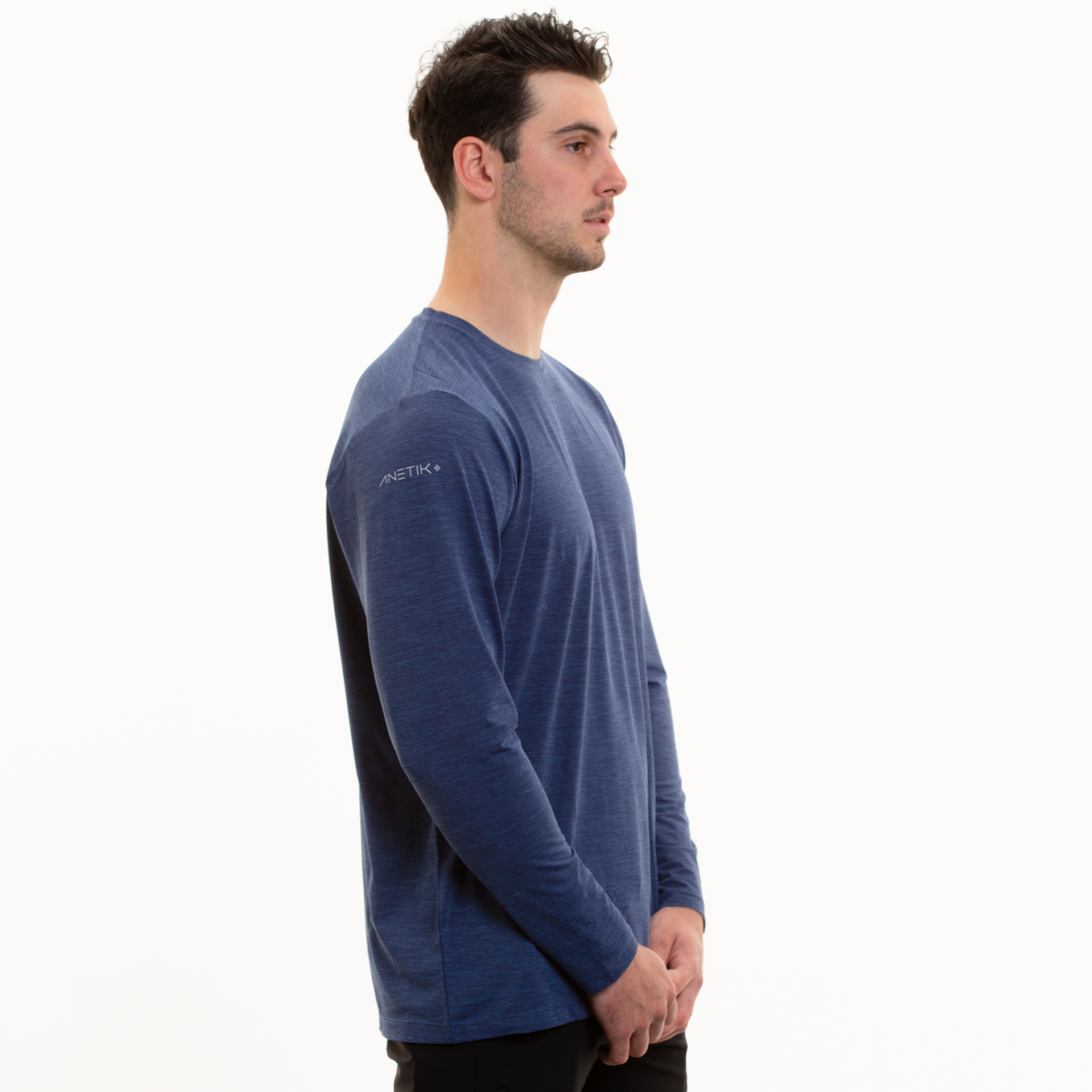 NAVY HEATHERED